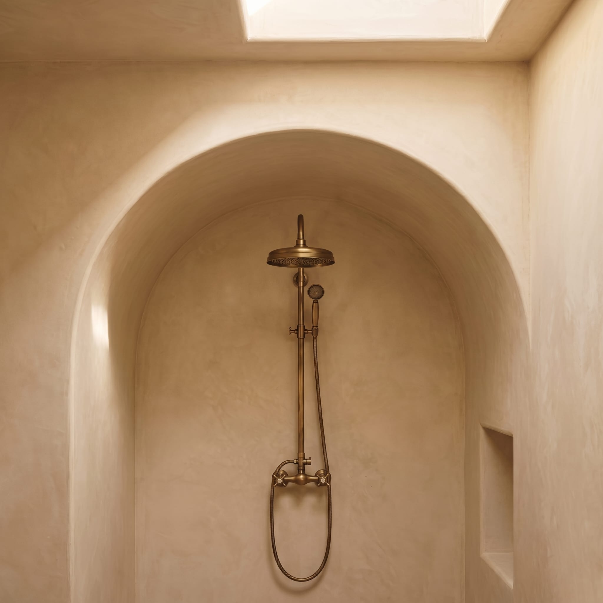 gotonovo Antique Brass Exposed Shower System