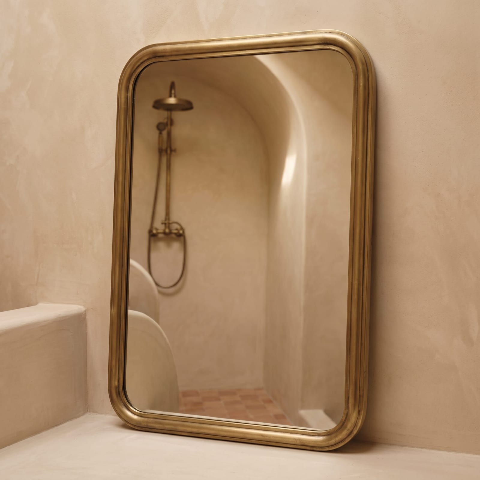 RE/FINE Sabine Metal Rounded Rectangle Mirror