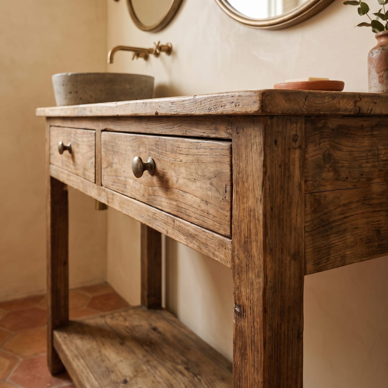 Pottery Barn Benchwright Reclaimed Wood Console Table