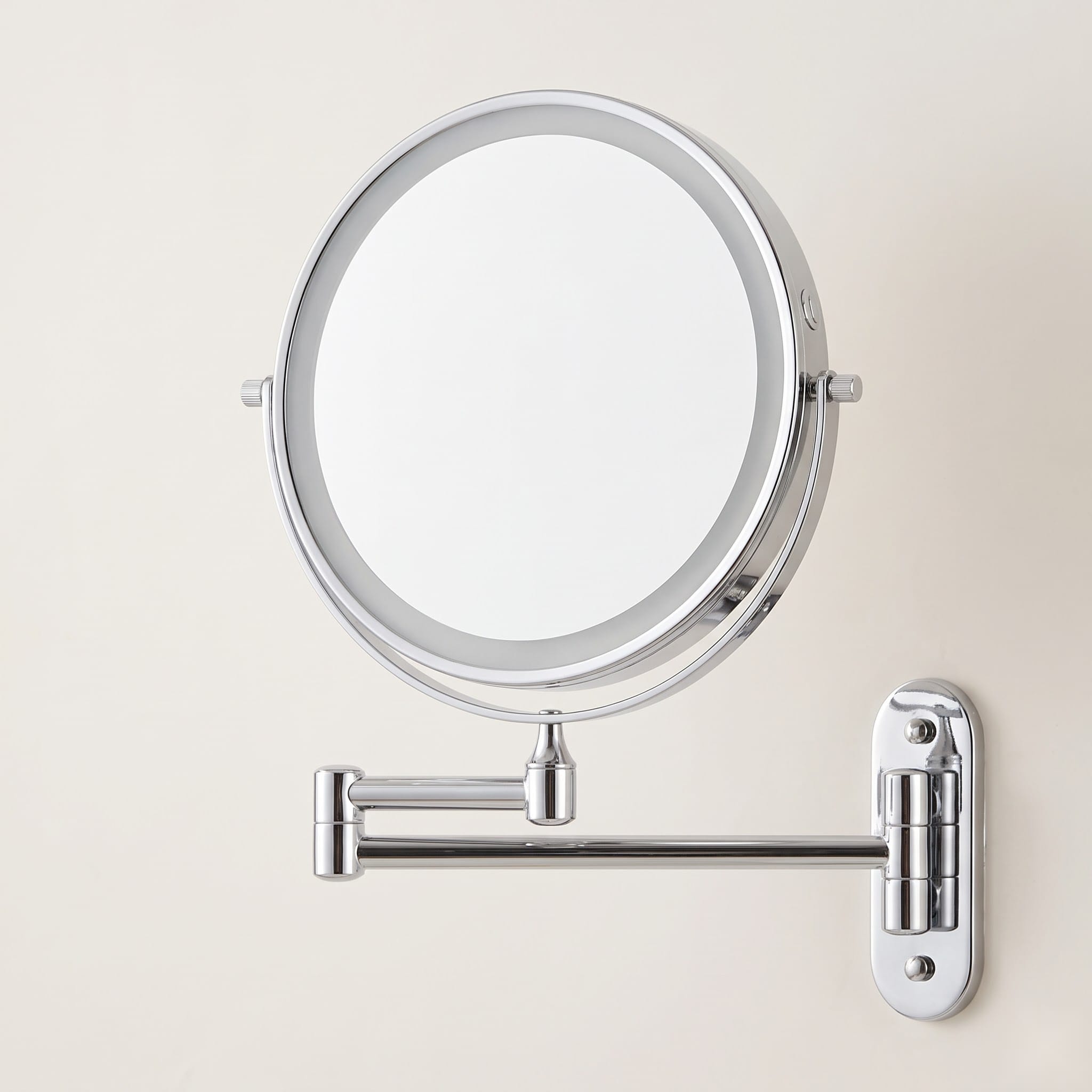 Auxmir 8-Inch 1X/30X Lighted Magnifying Mirror