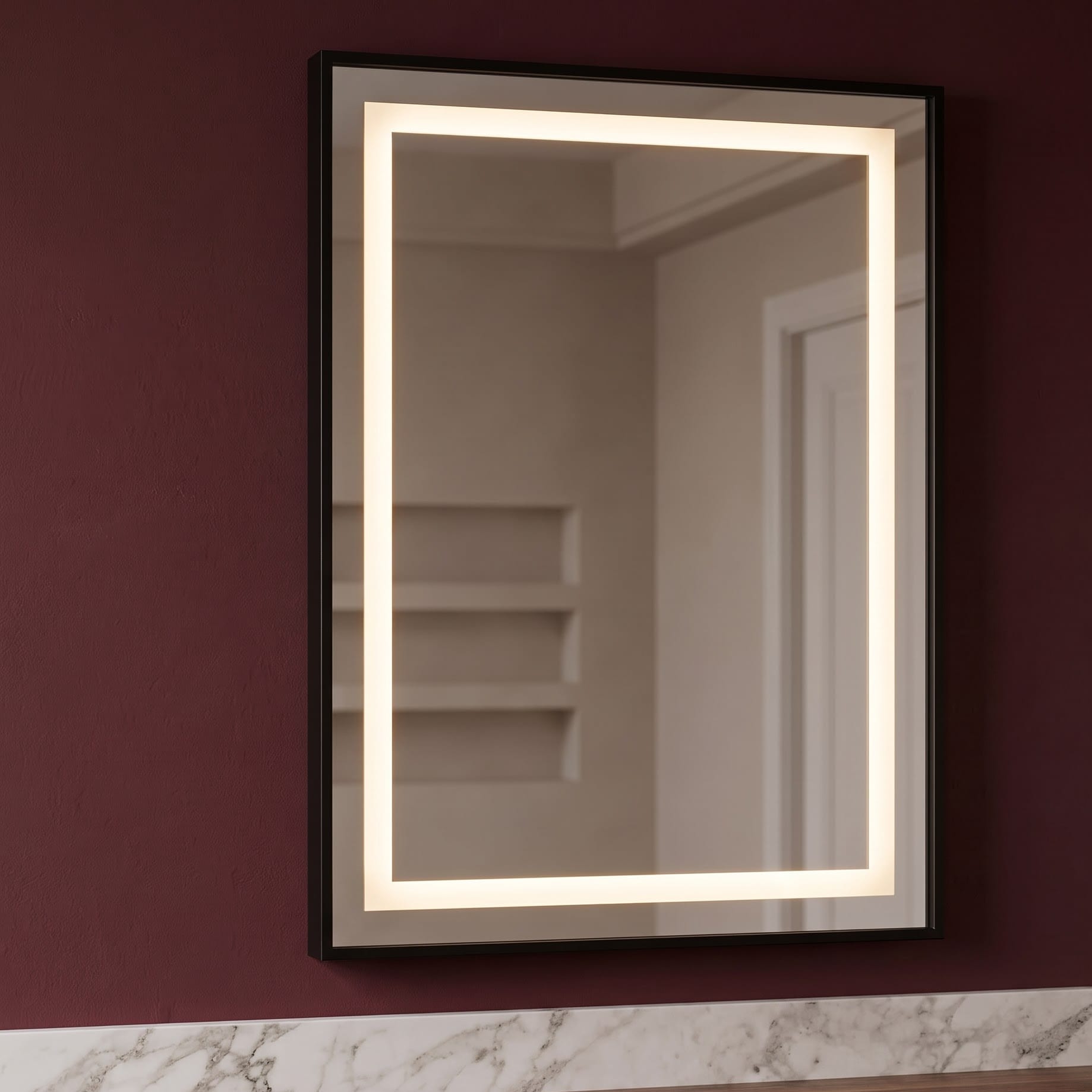 Hivone 24 x 32-Inch LED Lighted Mirror