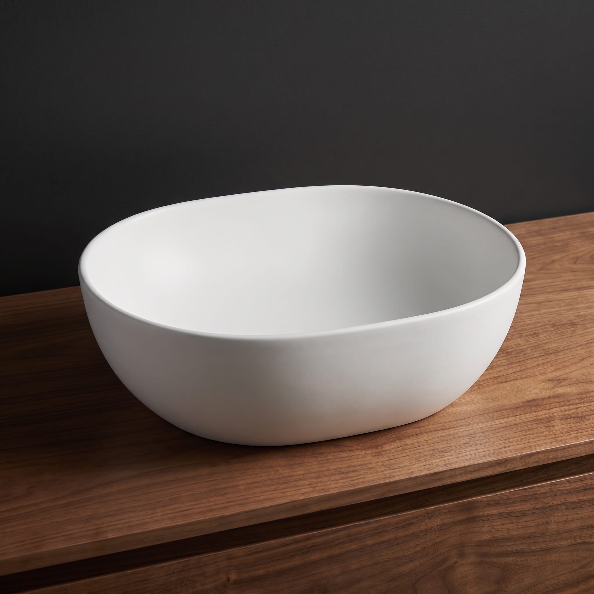 KES Bathroom Vessel Sink 16" x 13" Oval Vessel Sink