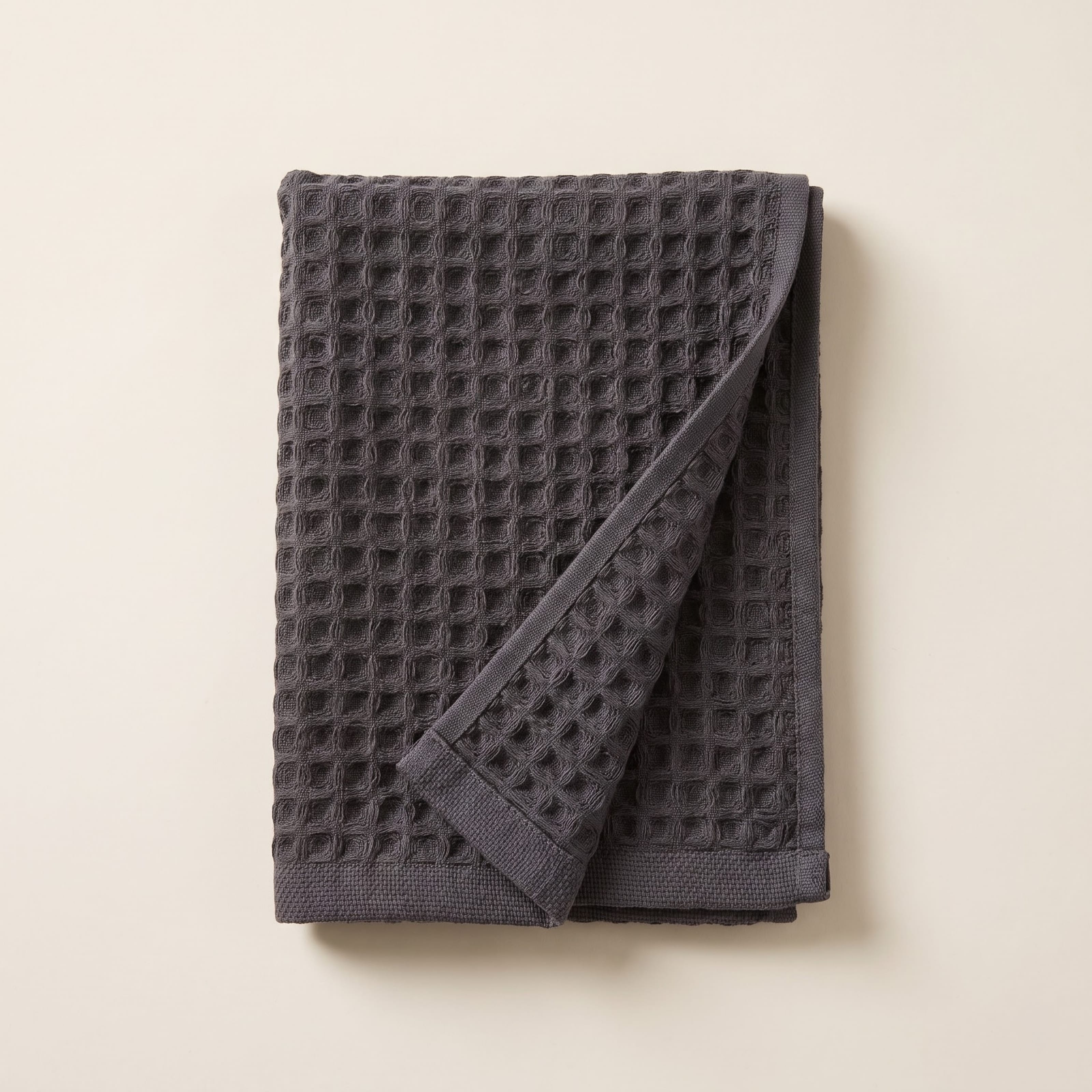 sea me at home Charcoal Waffle Hand Towel