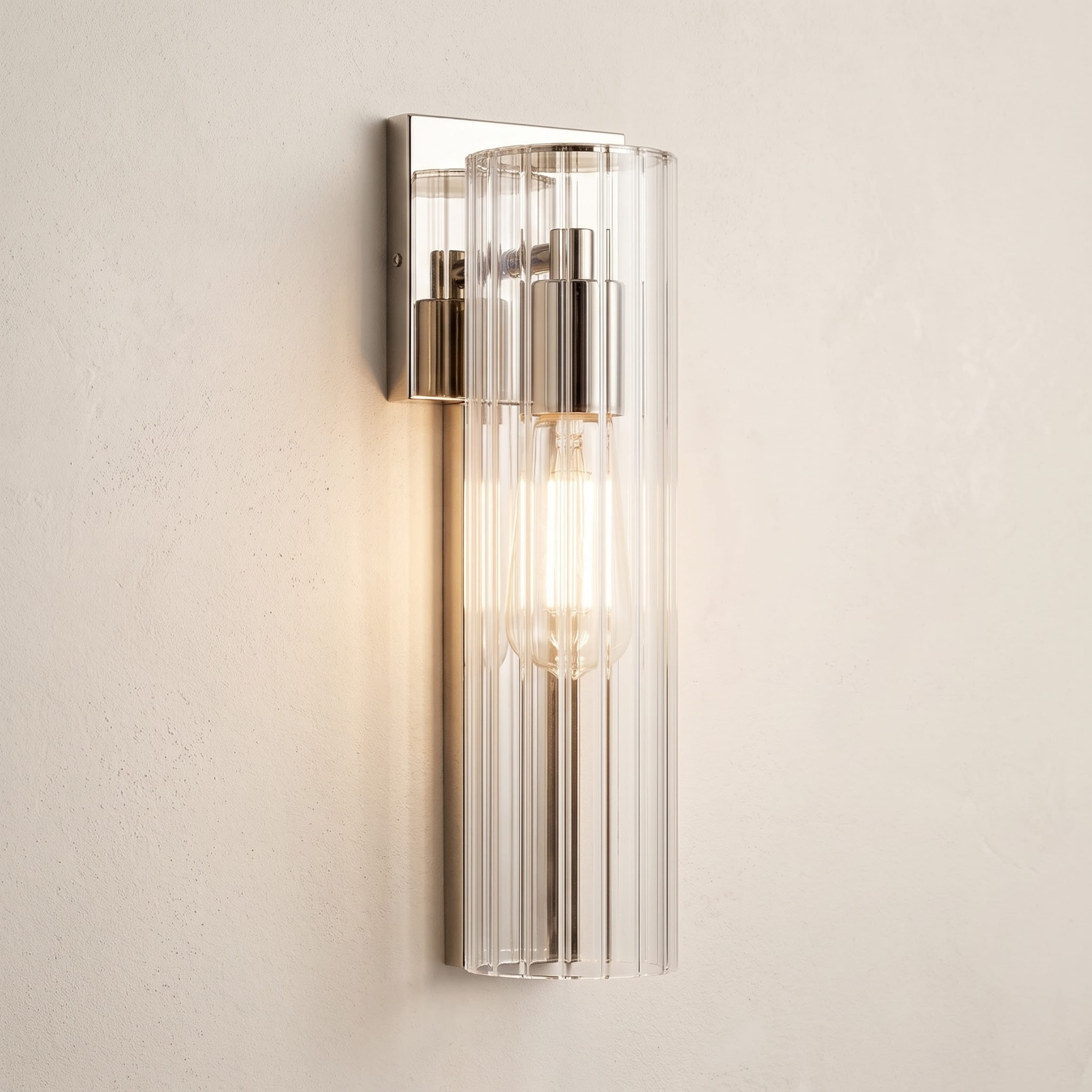Kichler Jemsa 55165PN 1-Light Wall Sconce in Polished Nickel