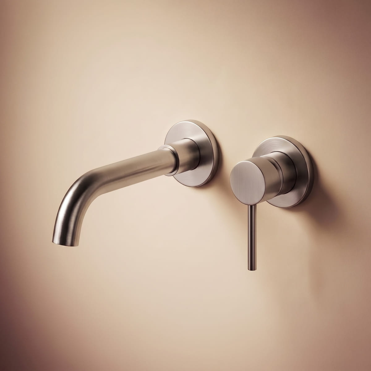 SUMERAIN S1394NI Wall Mount Bathroom Faucet in Brushed Nickel