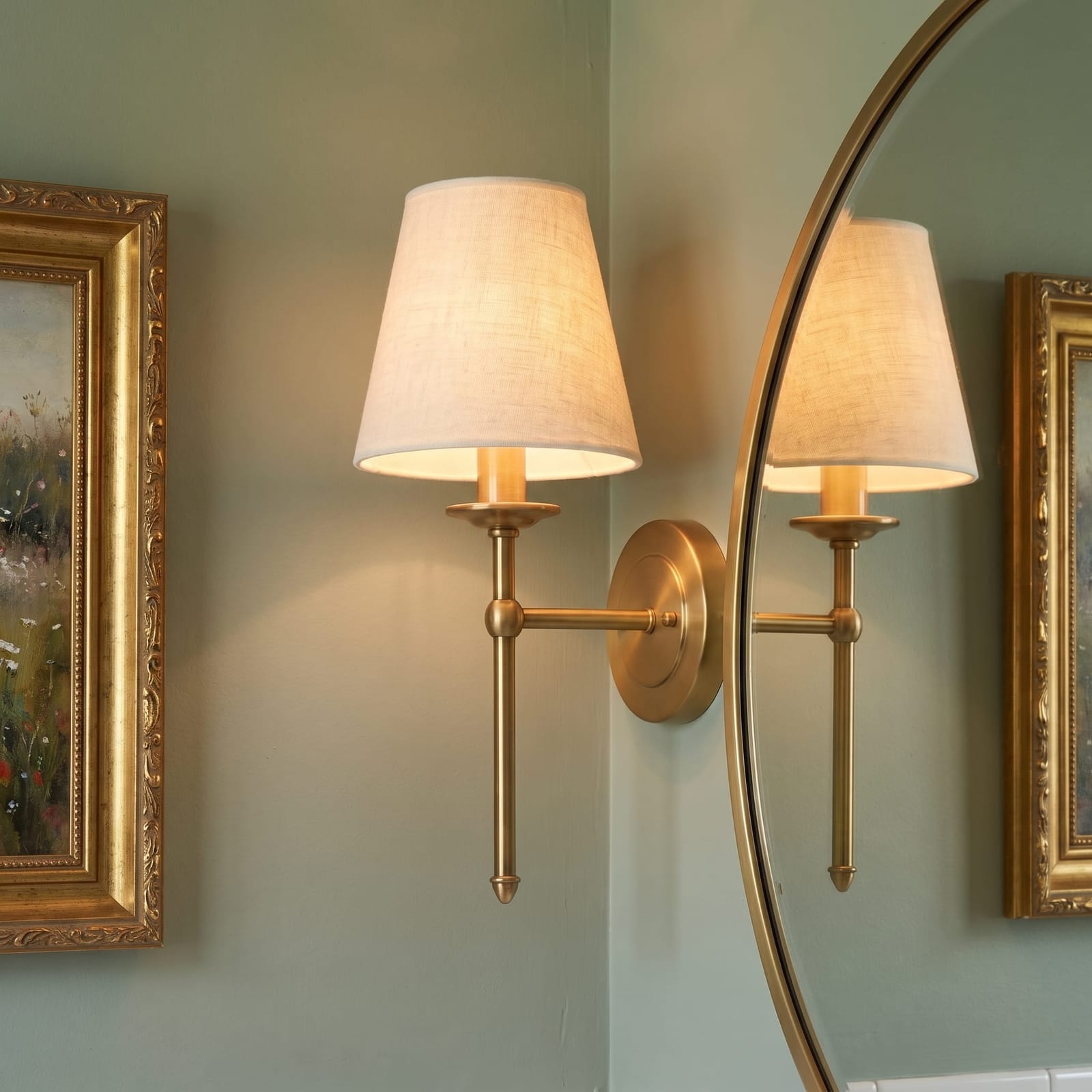 Ophelia & Co. 1-Light Wallchiere Sconce in Warm Brass