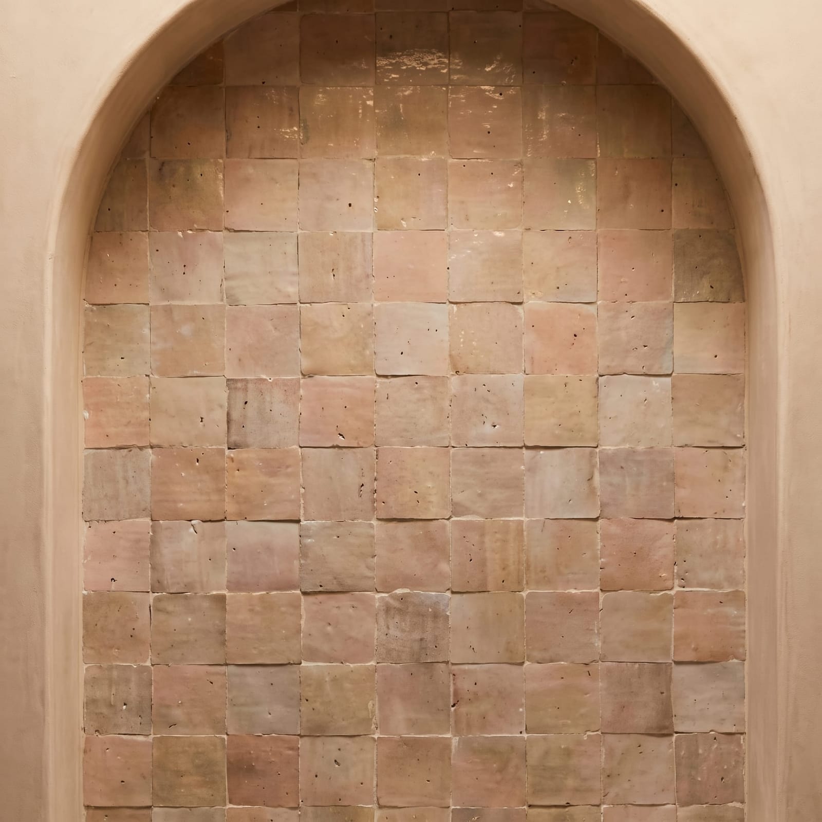 Villa Lagoon Tile Moroccan Zellige 4" x 4" (Copper Rose)
