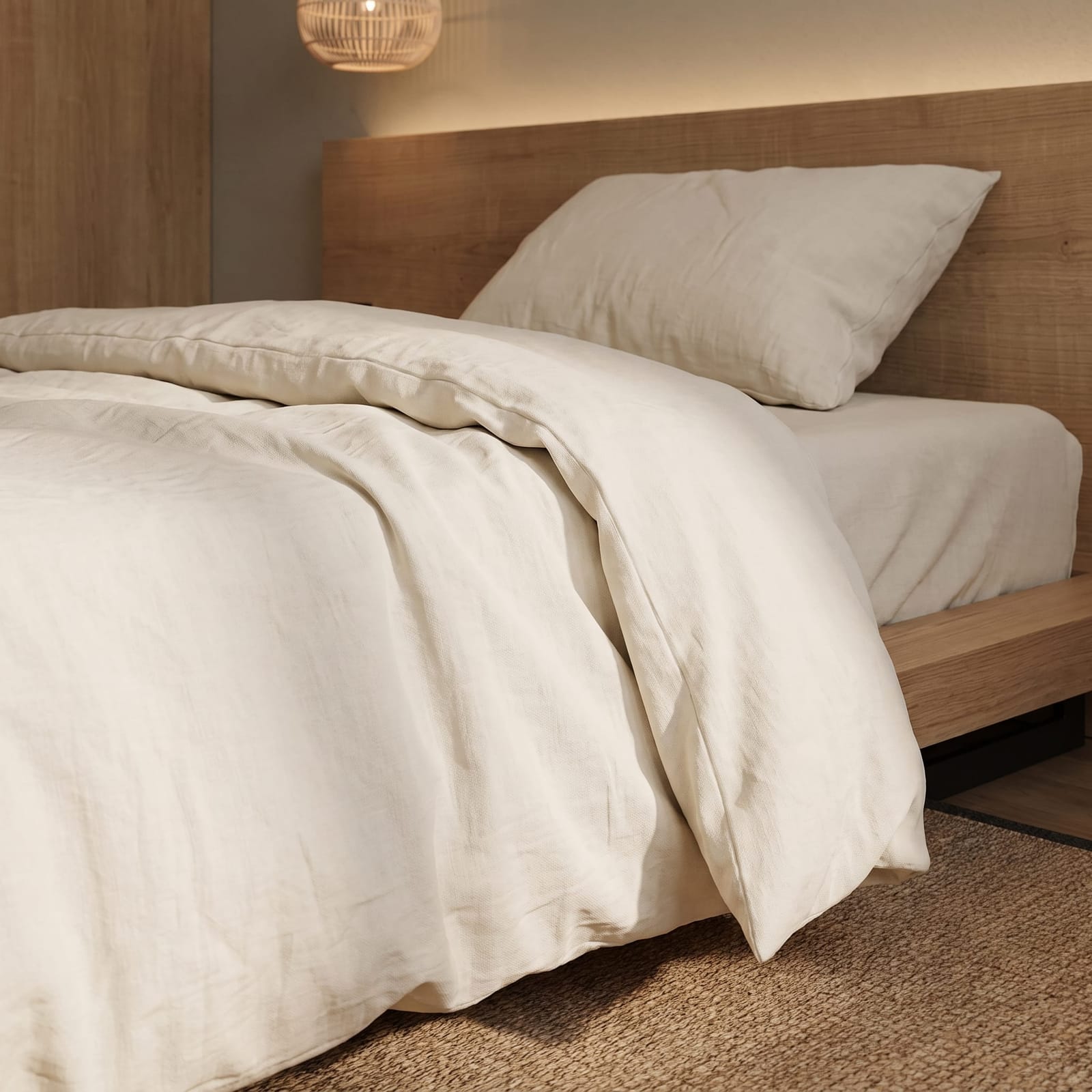 West Elm European Flax Linen Sheet Set (Alabaster)