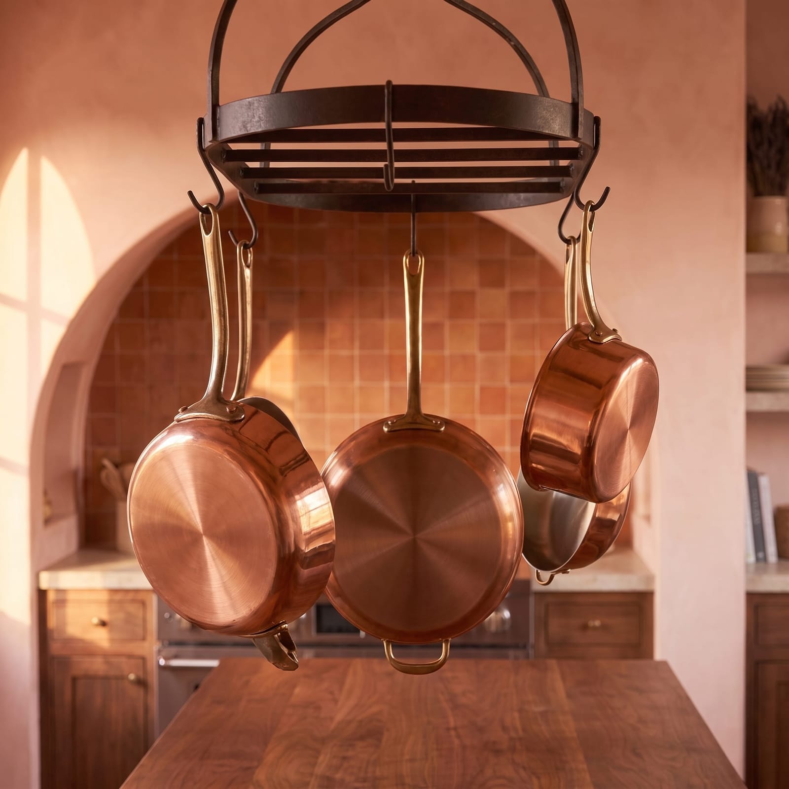 Mauviel M'150B Copper 8-Piece Cookware Set with Brass Handles