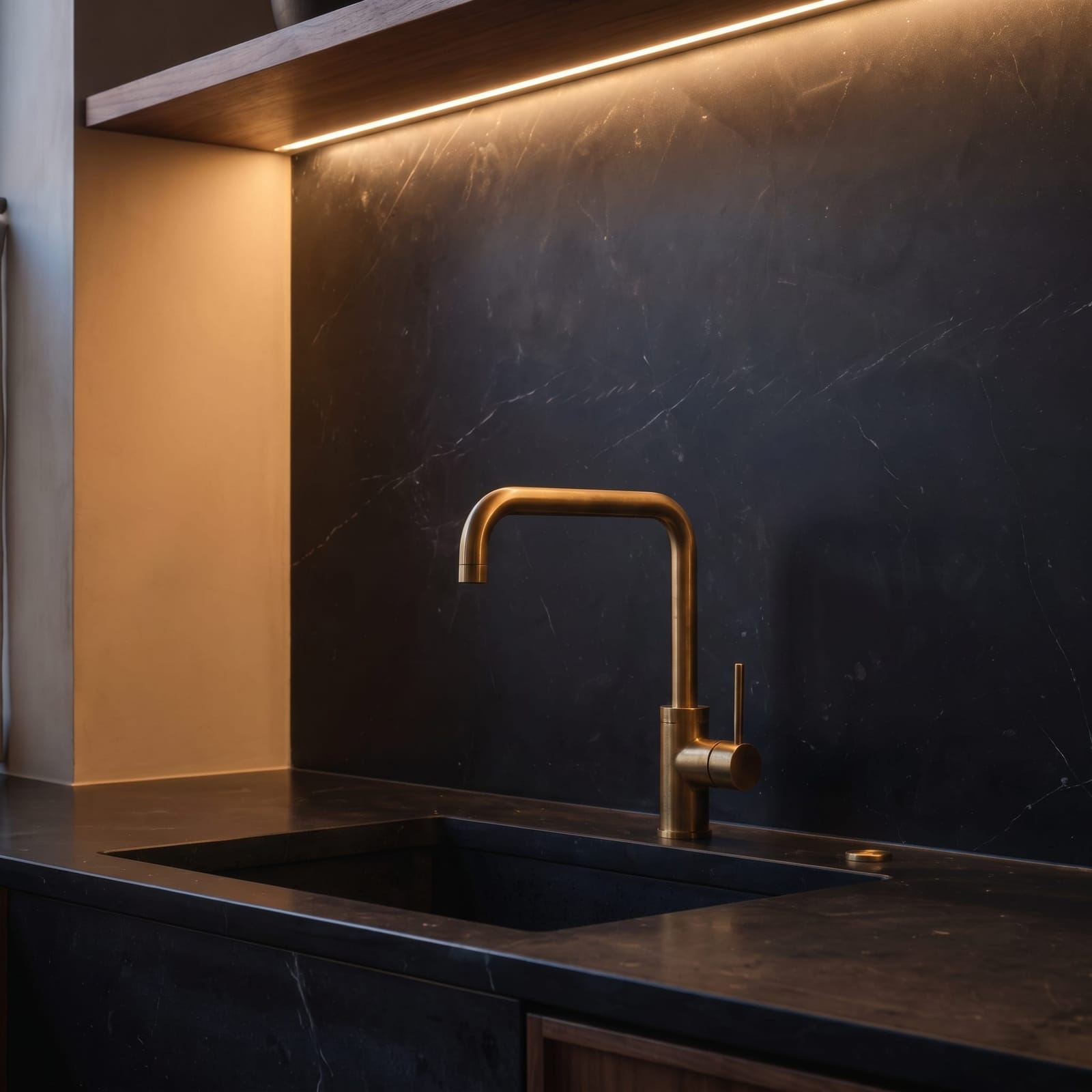 KRAUS Oletto Single-Handle Pull-Down Kitchen Faucet (Brushed Brass)